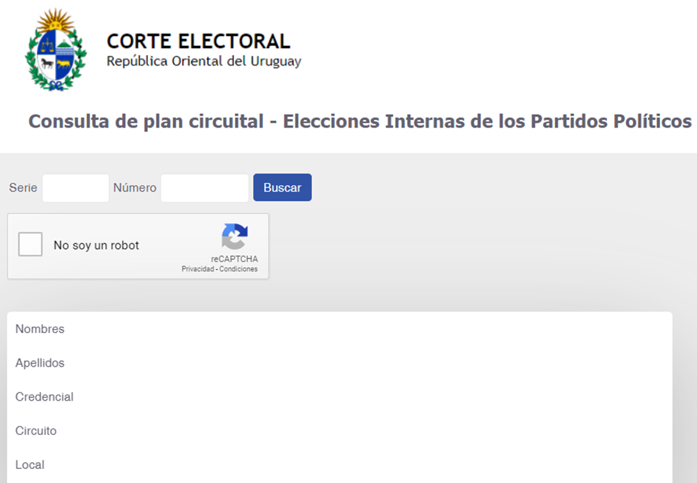 Corte Electoral Habilitó La Consulta Del Plan Circuital Para Saber ...