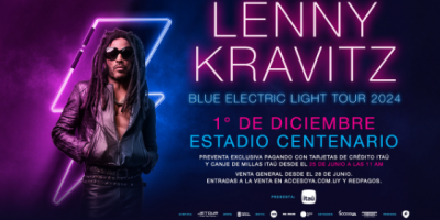 Lenny Kravitz por primera vez en Uruguay