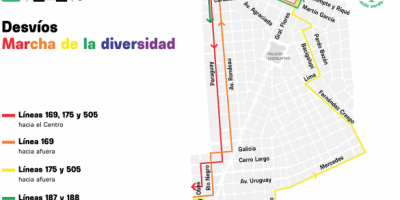 Calles cortadas y trnsito afectado durante Marcha por la Diversidad