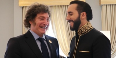 El mandatario argentino, Javier Milei se rene hoy con el presidente de El Salvador, Nayib Bukele