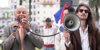 Gustavo Salle, el lder del Partido Identidad Soberana, llam a votar anulado en el balotaje del 24 de noviembre