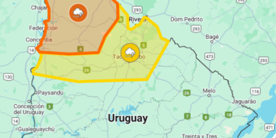 Rige alerta naranja y amarilla para el Norte del pas