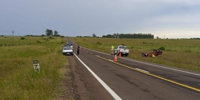 Un hombre muri tras volcar su camioneta en Salto