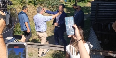 El presidente de Brasil, Luiz Inacio Lula Da Silva fue recibido  por el expresidente Jos Mujica