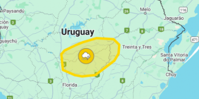 Alerta amarilla por tormentas fuertes